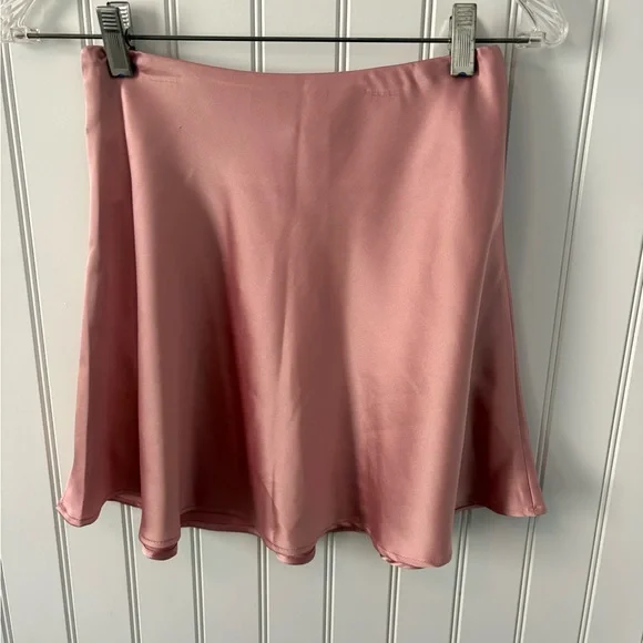 Forever 31 pale mauve flair silk skirt - Picture 2 of 4
